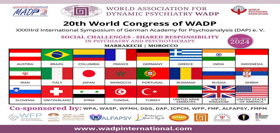 Participation au congrès de Marrakech 2024 des principales instances mondiales spécialisées en psychiatrie dynamique